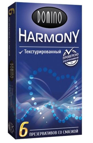 презервативы domino harmony текстурированный №6